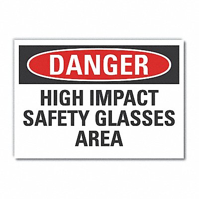 LYLE LCU40517ED10x7 Danger Sign 7 in x 10 in Non-PVC Polymer
