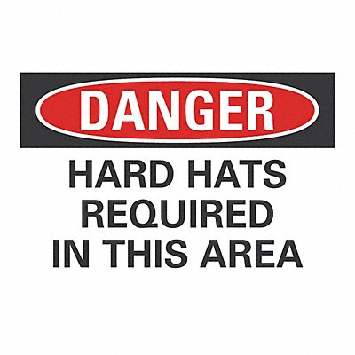 LYLE LCU40520ED10x7 Danger Sign 7 in x 10 in Non-PVC Polymer