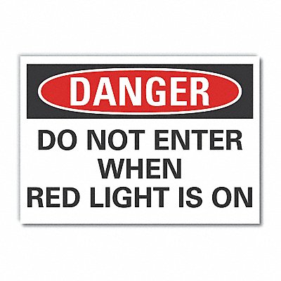 LYLE LCU40527ND7X5 Personal Safety Danger Lbl 5x7in