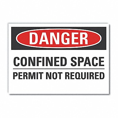 LYLE LCU40534ED10x7 Danger Sign 7 inx10 in Non-PVC Polymer