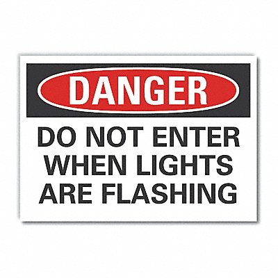 LYLE LCU40554ED10x7 Danger Sign 7 in x 10 in Non-PVC Polymer