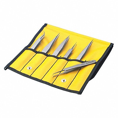 AVEN 18475USA Tweezers Set 6pcs. Technik In Soft Case
