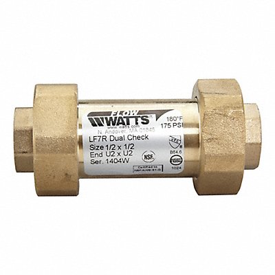 WATTS 12X12LF7RU2U2 Backflow Preventer Size 1/2 175 psi