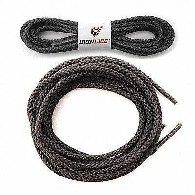 IRONLACE 30011 Unbrkbl Shoelace Boot Lace 84 Blk PR1