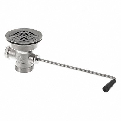 COMPONENT HARDWARE D557510 Twist Handle Drain 3-1/2 Sink Opening
