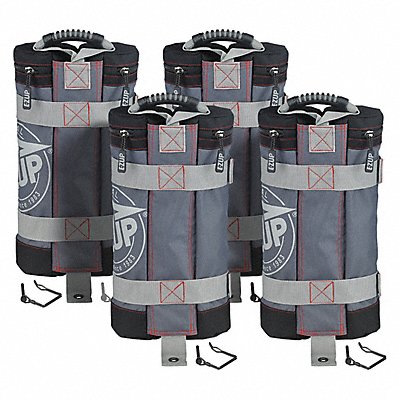 E-Z UP WB3GYBK4 Instant Shelter Weight Bag Grey w/B PK4