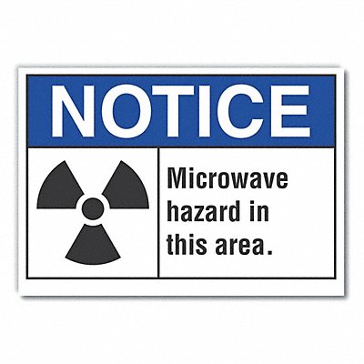 LYLE LCU50019ED10x7 Notice Sign 7 in x 10 in Non-PVC Polymer