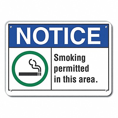 LYLE LCU50032NA10X7 Notice Sign 7 in x 10 in Aluminum