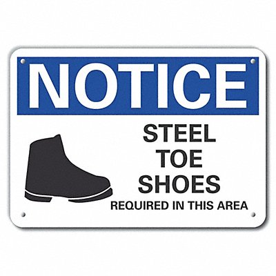 LYLE LCU50072RA10X7 Notice Sign 7 in x 10 in Aluminum