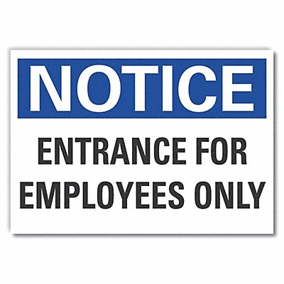 LYLE LCU50134RD5X35 Employee Visitor Note Reflective Label 3.5x5in