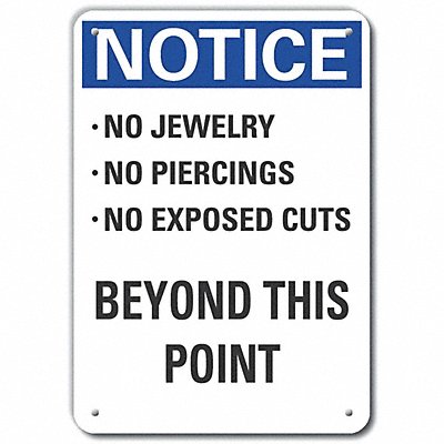 LYLE LCU50263NP14X10 Accident Prevention Notice Sign 14x10in
