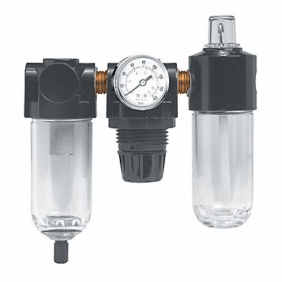 ARROW PNEUMATICS 7682 Mini Filter/Regulator/Lube Combo 1/4