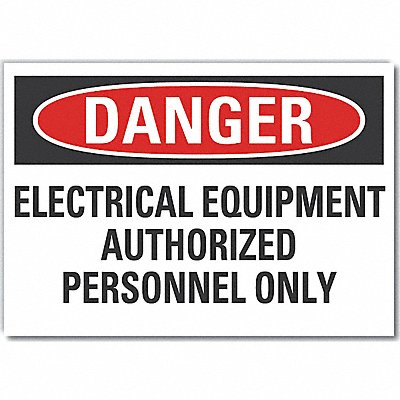 LYLE LCU40620ED10x7 Danger Sign 7 inx10 in Non-PVC Polymer