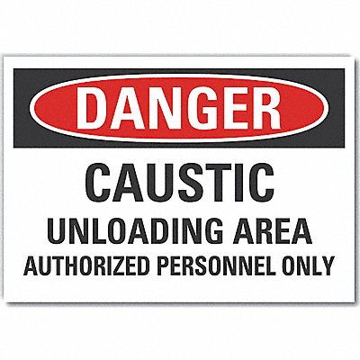 LYLE LCU40629ED14x10 Danger Sign 10in x 14in Non-PVC Polymer