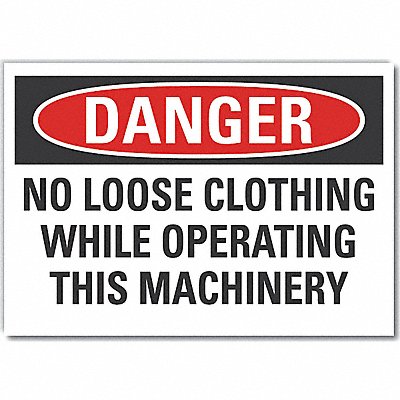 LYLE LCU40633ED14x10 Danger Sign 10in x 14in Non-PVC Polymer