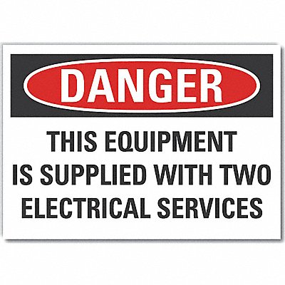 LYLE LCU40662ED14x10 Danger Sign 10in x 14in Non-PVC Polymer