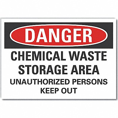 LYLE LCU40668ND7X5 Chemicals Danger Lbl 5inx7in Polyester