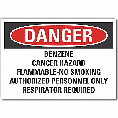 LYLE LCU40707ED14x10 Danger Sign 10inx14in Non-PVC Polymer