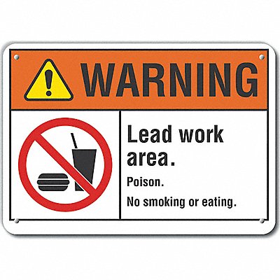 LYLE LCU60011NA10X7 Danger Sign 7 in x 10 in Aluminum
