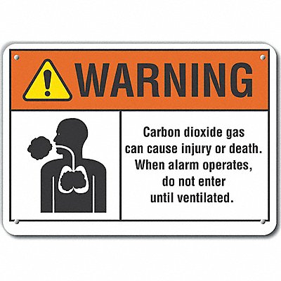 LYLE LCU60015NA14X10 Alum Auth Personnel Warning Sign 10x14in