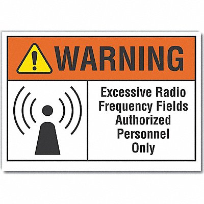 LYLE LCU60022ED14x10 Warning Sign 10in x 14in Non-PVC Polymer