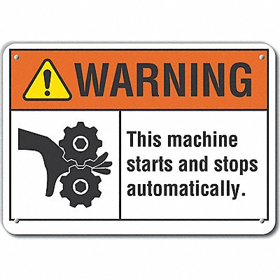 LYLE LCU60025NA10X7 Danger Sign 7 in x 10 in Aluminum