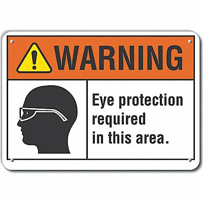LYLE LCU60031RA10X7 Danger Sign 7 in x 10 in Aluminum