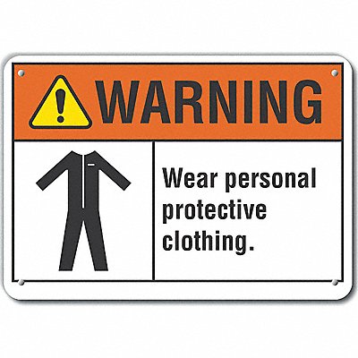 LYLE LCU60033NA10X7 Danger Sign 7 in x 10 in Aluminum