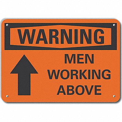 LYLE LCU60040NA10X7 Alum Men Working Warning Sign 7x10in