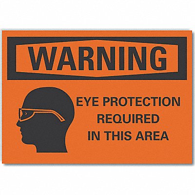 LYLE LCU60059RD5X35 Eye Warning Reflective Label 3.5in x 5in