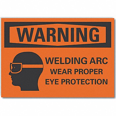 LYLE LCU60060ND14X10 Eye Warning Label 10inx14in Polyester