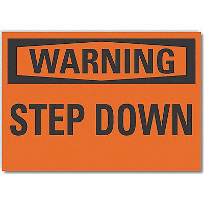 LYLE LCU60075ED14x10 Warning Sign 10inx14in Non-PVC Polymer