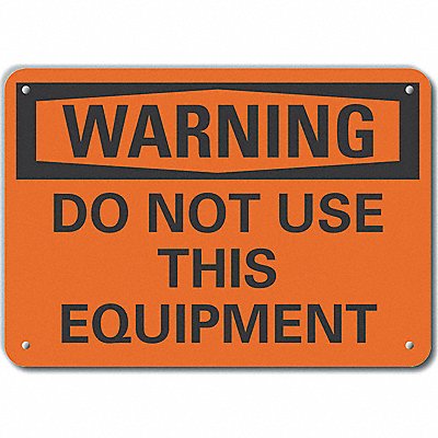 LYLE LCU60105NA10X7 Danger Sign 7 in x 10 in Aluminum