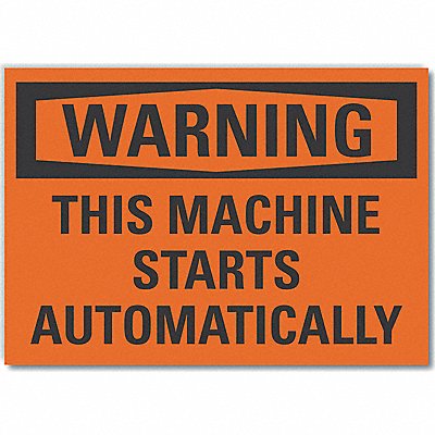 LYLE LCU60114ND10X7 Machine Operation Warn Lbl 7x10in Polyest