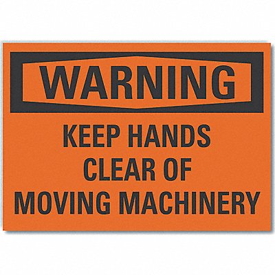 LYLE LCU60124ED10x7 Warning Sign 7inx10in Non-PVC Polymer