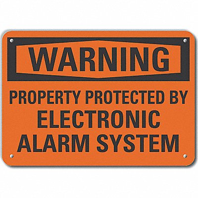 LYLE LCU60146NP14X10 Plstic Surveillance Warning Sign 10x14in