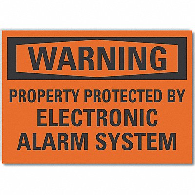 LYLE LCU60146ND7X5 Surveillance Warning Lbl 5x7in Polyestr