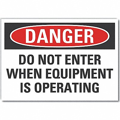 LYLE LCU40584ED10x7 Danger Sign 7 inx10 in Non-PVC Polymer