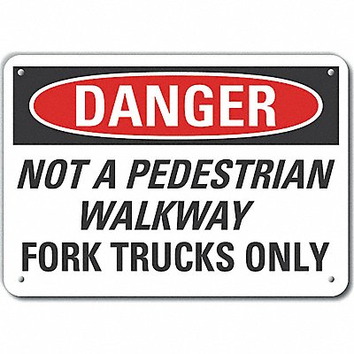 LYLE LCU40590NA10X7 Danger Sign 7 in x 10 in Aluminum