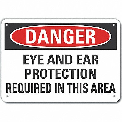 LYLE LCU40610NA10X7 Danger Sign 7 in x 10 in Aluminum