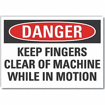 LYLE LCU40614ED10x7 Danger Sign 7 in x 10 in Non-PVC Polymer