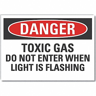 LYLE LCU40619ED10x7 Danger Sign 7 in x 10 in Non-PVC Polymer