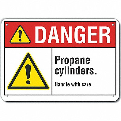 LYLE LCU40061NA10X7 Danger Sign 7 in x 10 in Aluminum