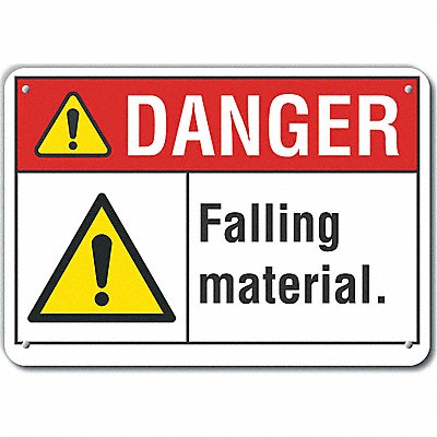 LYLE LCU40072NA10X7 Danger Sign 7 in x 10 in Aluminum