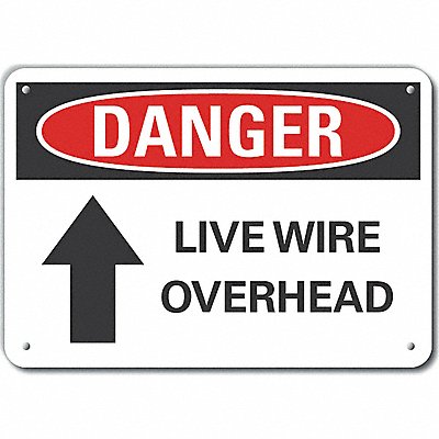 LYLE LCU40189NA10X7 Danger Sign 7 in x 10 in Aluminum