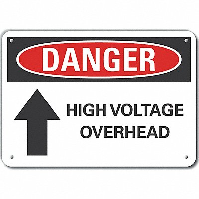 LYLE LCU40193NA10X7 Danger Sign 7 in x 10 in Aluminum