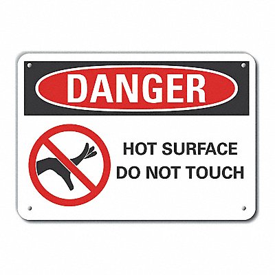 LYLE LCU40203NA10X7 Danger Sign 7 in x 10 in Aluminum
