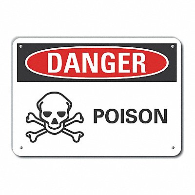 LYLE LCU40221NA10X7 Danger Sign 7 in x 10 in Aluminum
