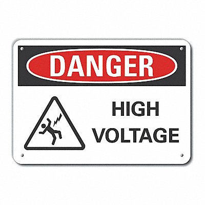LYLE LCU40230NA10X7 Danger Sign 7 in x 10 in Aluminum