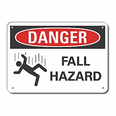 LYLE LCU40253NA10X7 Danger Sign 7 in x 10 in Aluminum